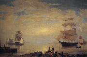 Fitz Hugh Lane Gloucester Harbor at Sunrise china oil painting reproduction